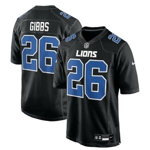 XXL & 3XL Jahmyr Gibbs Detroit Lions Nike NFL Game Jersey #26 - 2nd Alternate